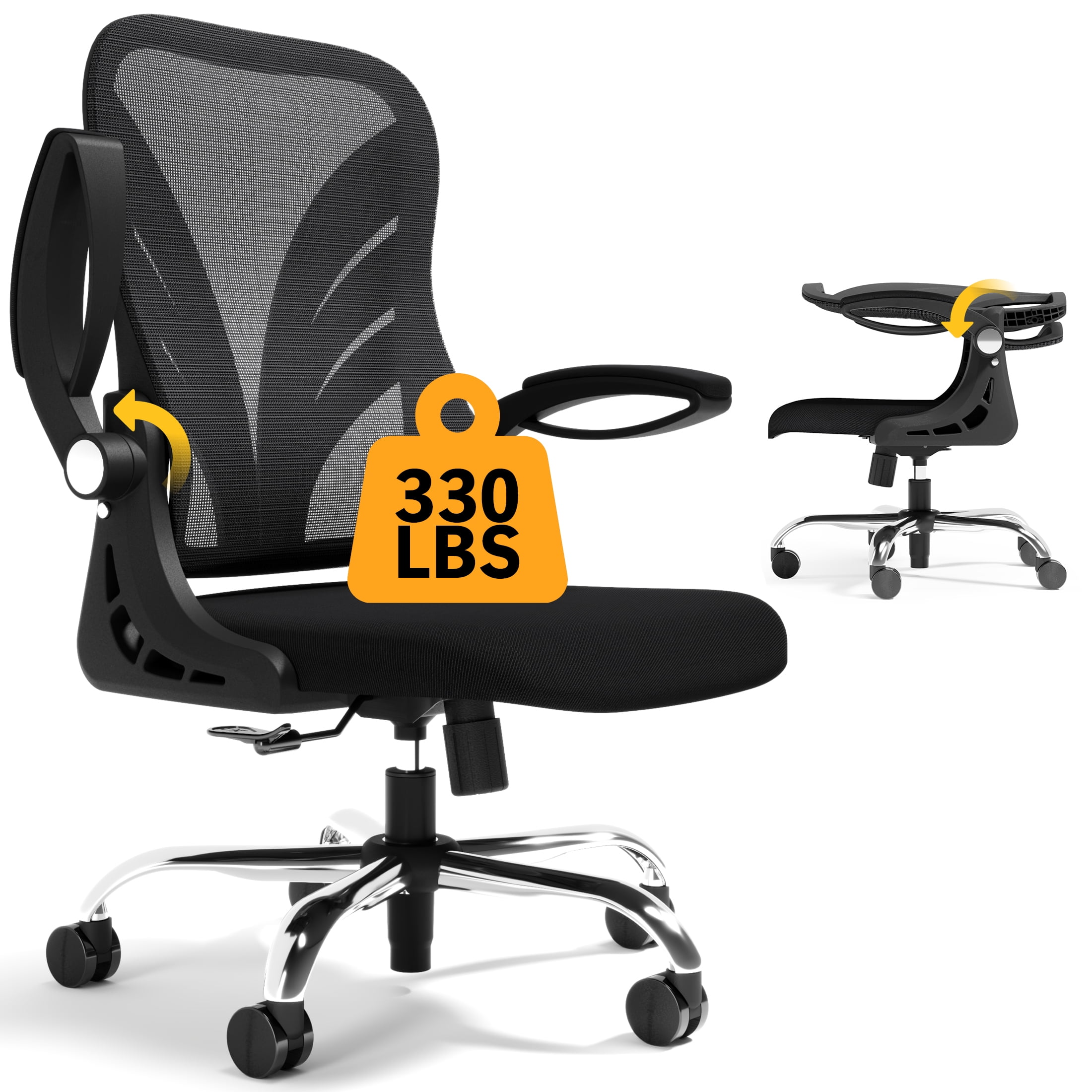 Desk Fold Up Rolling Chair Holludle Folding Desk Chair With Back