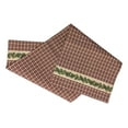 thumbnail image 1 of HOLLY 'N' CEDAR Burgundy Check Table Runner, 13" x 54", by The Country House, 1 of 2