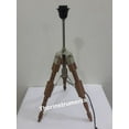 thumbnail image 1 of HOLLYWOOD NAUTICAL TABLE LAMP WOODEN TRIPOD HOME DECOR, 1 of 3