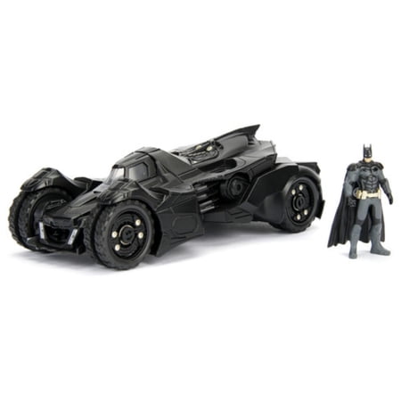 DC Comics Batman 2015 Arkham Knight Batmobile & Batman Metals Die-castcollectible toy vehicle with figure
