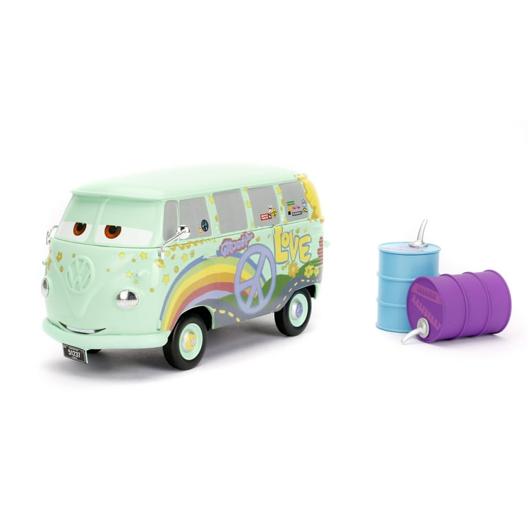 JADA TOYS 1/24 カーズ フィルモア オイル缶セット JADA TOYS Fillmore 1:24 Die Cast Vehicle - Pixar Cars