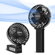 Holmes 4" Rechargeable Handheld Fan, 3-Speed, USB-C, 180  Tilt, Portable, Black