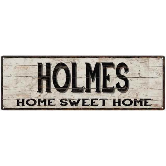 HOLMES Rustic Home Sweet Home Sign Gift 6x18 Metal Decor 106180084161