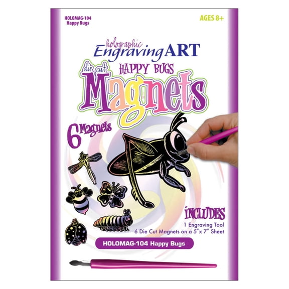 Royal & Langnickel Engraving Art Happy Bugs Magnets