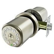 HOLOMARQ Sequra[H1] Keypad Door Knob for Interior Door Code Digital Password Electronic Door Knob (Matte Black)