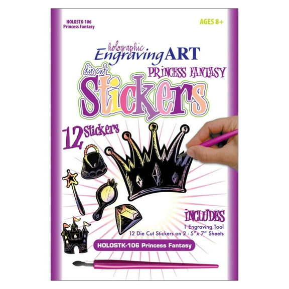 Royal & Langnickel Engraving Art Princess Fantasy Stickers