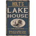 thumbnail image 1 of HOLT'S Lake House Blue Cabin Home Decor 12 x 18 Matte Finish Metal 112180038329, 1 of 1