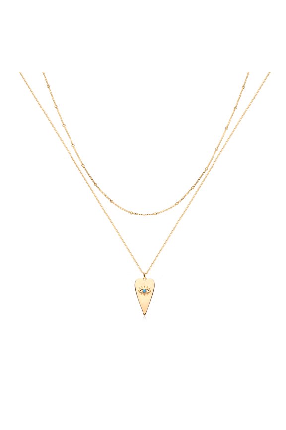 Pendant Necklace 14K Gold Plated Jewelry Gift