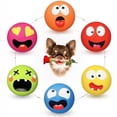 thumbnail image 1 of HOLYSTEED Squeaky Dog Toy for Small Dogs - Soft Small Dog Squeaky Toys, Rubber Latex Squeaky Dog Balls Flat 6pcs, 1 of 7