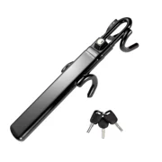 HOM Steering Wheel Lock - Anti-Theft Device for Car Steering Wheel - Retractable Steering Wheel Lock for Cars - Fits Most Vehicles