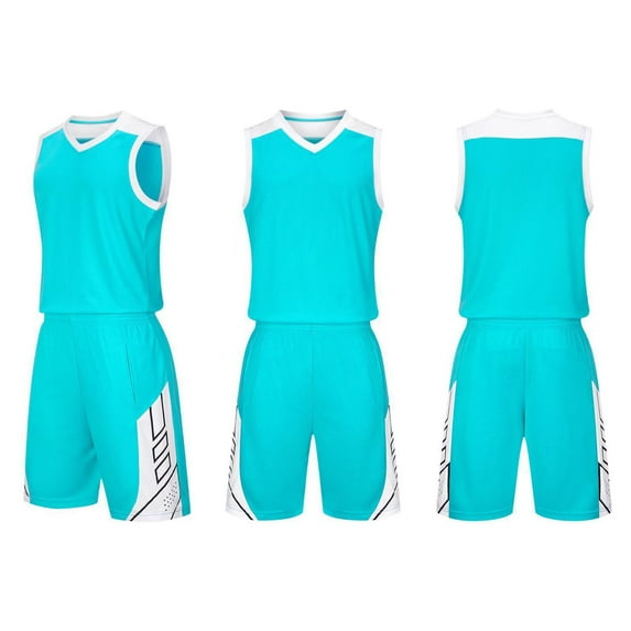 HOMADLES 2PC Boys Short T-shirt and ElastIic Short Outfits Light Blue 8 T