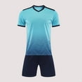 thumbnail image 1 of HOMADLES 2PC Boys Short T-shirt and ElastIic Waist Short Outfits Sky Blue 12 T, 1 of 5