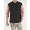 thumbnail image 1 of HOMADLES A Shirts Undershirts for Men Athletic Stretch Muscle Sleeveless Tops Black 3XL, 1 of 6