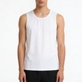 thumbnail image 1 of HOMADLES Athletic Tank Tops for Men Crewneck Ice Silk Breathable Basice Tank for Men Outdoor Gym Sleeveless Tank Tops Fashion Work Shirt White XL, 1 of 6