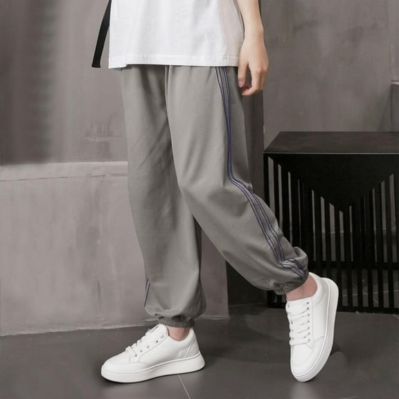 HOMADLES Boy's Cargo Joggers Pants Stretch Soft Breathable Outdoor Casual School Uniform, Jogger Pants Gray 5 T