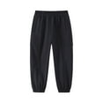 thumbnail image 1 of HOMADLES Boys Cargo Joggers Pants Fleece Stretch Elastic Waist Multiple Pockets Outdoor Hiking Casual, Jogger Pants Black 7 T, 1 of 3