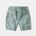 thumbnail image 1 of HOMADLES Boys Cargo Shorts Elastic Waist Straight Print Summer Soft Thin Cargo Shorts Green 3 T, 1 of 3
