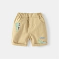 thumbnail image 1 of HOMADLES Boys Cargo Shorts Kid Straight Elastic Waist Print Summer Soft Thin Cargo Shorts Khaki 5 T, 1 of 9
