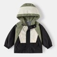 thumbnail image 1 of HOMADLES Boys Coats Jackets Windbreaker Long Sleeve Casual Hoodies Coat for Kids Outerwear Hood Jacket Army Green 2 T, 1 of 3