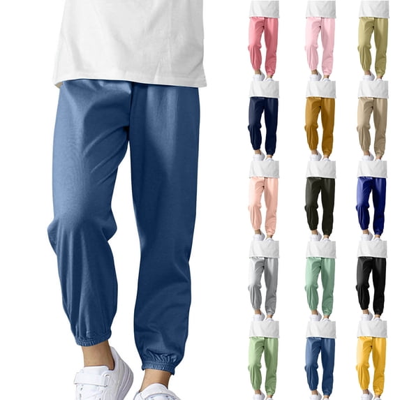 HOMADLES Boys Joggers Pants Loose Fit Elastic Waist Boys Baggy Joggers Pants Stretch Soft Sweatpants Dark Gray Size 8-9Years