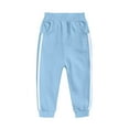 thumbnail image 1 of HOMADLES Cargo Pants for Boys Elastic Waist Pants Hiking Outdoor Casual Stripe, Jogger Pants Blue 6-7T, 1 of 7