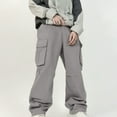 thumbnail image 1 of HOMADLES Cargo Pants for Men Straight Leg Loose&nbsp;Elastic Waist Multiple Pockets Workout Cargo Pants Gray, 1 of 6