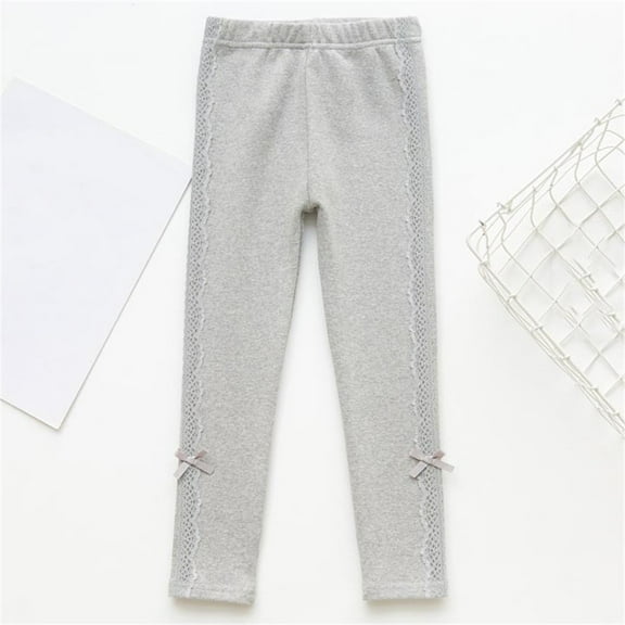 HOMADLES Girls Jogger Pants for Girls Elastic Waist Stretch Wide Leg Lightweight Joggers Sweatpants Gray 9 T