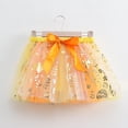 thumbnail image 1 of HOMADLES Girls Pleated Skirt Bow Multicolor Lightweight High Waist A Line Mini Skorts Sports Skirts for Girls Orange 3 T, 1 of 4