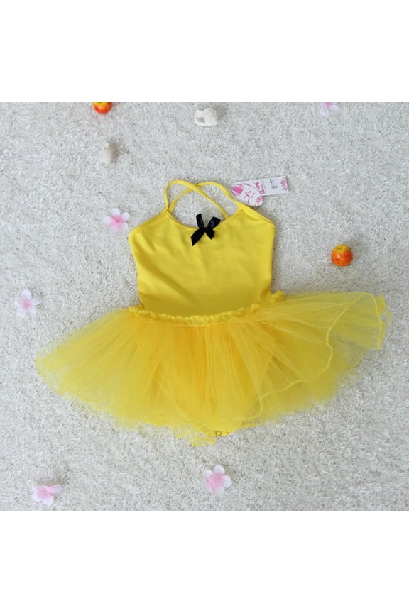 Girls Ruffle Dress, Girls Summer Dress Spaghetti Strap Sequin Shining Dress Ruffled Tiered Layed Dresses Performance Dress Yellow XL