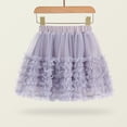 thumbnail image 1 of HOMADLES Girls Sports Skirts Girls School Uniform Skirt Solid Stretch Classic Layered Skirt High Waist A Line Mini Layered Skorts Purple 15-18M, 1 of 9