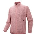 thumbnail image 1 of HOMADLES Men Jackets for Winter Slim Fit with Pocket Athletic Jacket Outdoor Casual Windbreaker Jackets Pink 4XL, 1 of 5