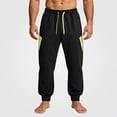 thumbnail image 1 of HOMADLES Men's Casual Jogger Pants Elastic Waist Loose Fit Sports Pants Solid Color Side Pockets Athletic Pants Black Size 2XL, 1 of 6