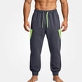 thumbnail image 1 of HOMADLES Men's Casual Jogger Pants Elastic Waist Loose Fit Sports Pants Solid Color Side Pockets Athletic Pants Gray Size XL, 1 of 6