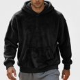 thumbnail image 1 of HOMADLES Men's Fleece Lined Hoodies for Men Winter Warm Long Sleeve Pullover Hoodie Loose Fit Casual Hoodies Sweatshirt Black Size L, 1 of 8