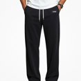 thumbnail image 1 of HOMADLES Men's Ice Silk Joggers Quick Dry Solid Color Side Pockets Casual Pants Lightweight Breathable Stretch Hiking Pants Black Size M, 1 of 3