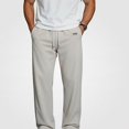 thumbnail image 1 of HOMADLES Men's Ice Silk Joggers Quick Dry Solid Color Side Pockets Casual Pants Lightweight Breathable Stretch Hiking Pants Khaki Size L, 1 of 2