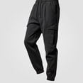 thumbnail image 1 of HOMADLES Men's and Big Men's Casual Joggers Pants Quick Dry Loose Fit Sports Pants Solid Color Side Pocket Athletic Pants Black Size L, 1 of 5