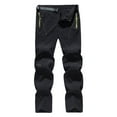 thumbnail image 1 of HOMADLES Men's and Big Men’s Sports Sweatpants Elastic Waist Outdoor Hiking Pants Color Block Athletic Pants Jogger Pants for Men Black L, 1 of 4