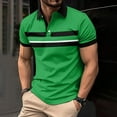 thumbnail image 1 of HOMADLES Men's and Big Men's polo Shirts Soft Stretch Button polo Shirt Green 3XL, 1 of 3