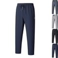 thumbnail image 1 of HOMADLES Mens Athletic Jogger Sweatpants Quick Dry Elastic Waist with Pocket Sweatpants Dark Blue L, 1 of 6