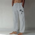 thumbnail image 1 of HOMADLES Mens Casual Sweatpants Solid Elastic Waist Straight Leg Athletic Pants Outdoor Jogger Pants Gray S, 1 of 4