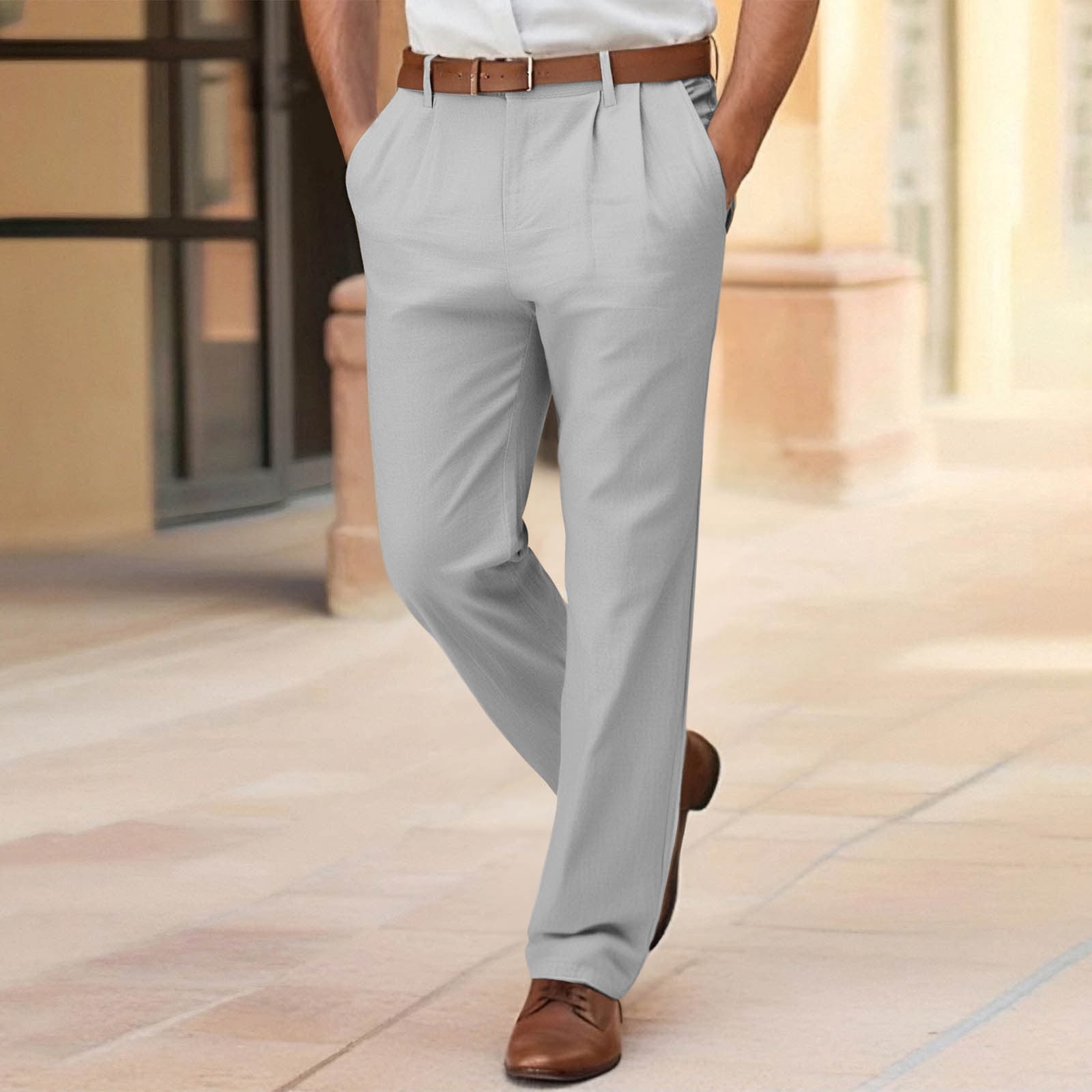 casual dress pants Kenneth Cole Reaction Men's Slim Fit Solid Performance Dress Pant main image 1