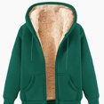 thumbnail image 1 of HOMADLES Mens Fleece Lined Hoodies Winter Warm Full Zipper Hooded Sweatshirts Solid Color Hoodie Jacket Green Size 2XL, 1 of 3