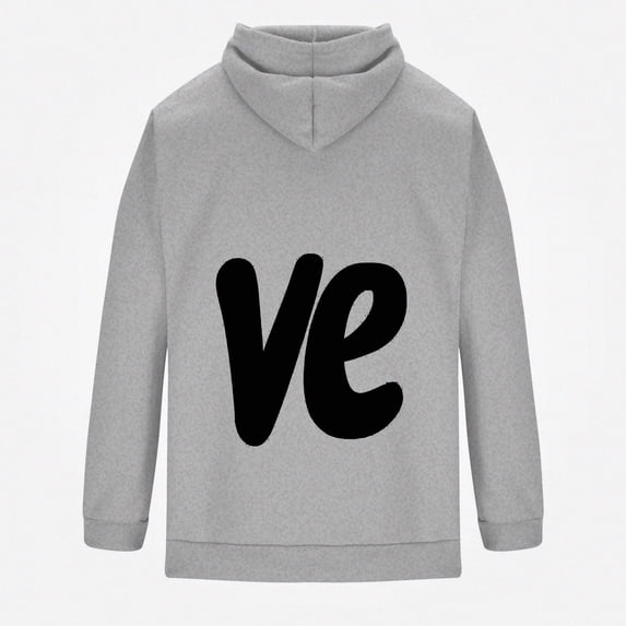 HOMADLES Mens Graphic Hoodies Pullover Loose Fit Long Sleeve Hooded Sweatshirt Casual Tops Gray Size M