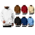 thumbnail image 1 of HOMADLES Mens Hoodie Long Sleeve Pullover Casual Hoodies for Men Solid Fashion with Pocket Hooded Sweatshirts Sky Blue XL, 1 of 5