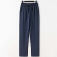 thumbnail image 1 of HOMADLES Mens Pants Straight Elastic Waist Loose Pockets Stretch Soft, Sweatpants Navy, 1 of 3
