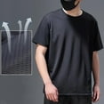 thumbnail image 1 of HOMADLES Mens Short Sleeve T Shirts Muscle Crewneck Mesh Lightweight Breathable Gym Casual Short Sleeve Black 2XL, 1 of 6