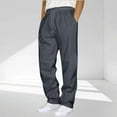 thumbnail image 1 of HOMADLES Mens Joggers Sweatpants Elastic Waist Straight Fit Casual Baggy Pants for Men with Drawstring Outdoor Hiking Open Bottom Sweatpants Dark Gray 3XL, 1 of 5