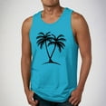 thumbnail image 1 of HOMADLES A Shirts Undershirts for Men Gym Print Stretch Sleeveless Tops Sky Blue S, 1 of 5