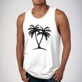 thumbnail image 1 of HOMADLES A Shirts Undershirts for Men Gym Print Stretch Sleeveless Tops White L, 1 of 5